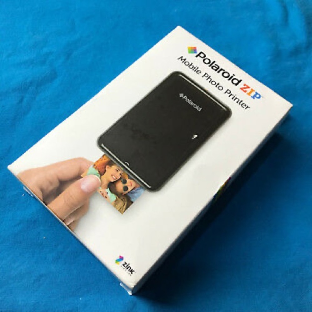 Polaroid zip mobile photo printer with photo paper